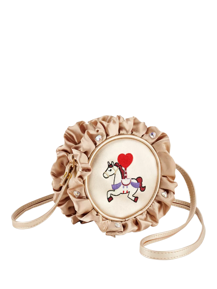 Stych kids gold unicorn frill bag - British product