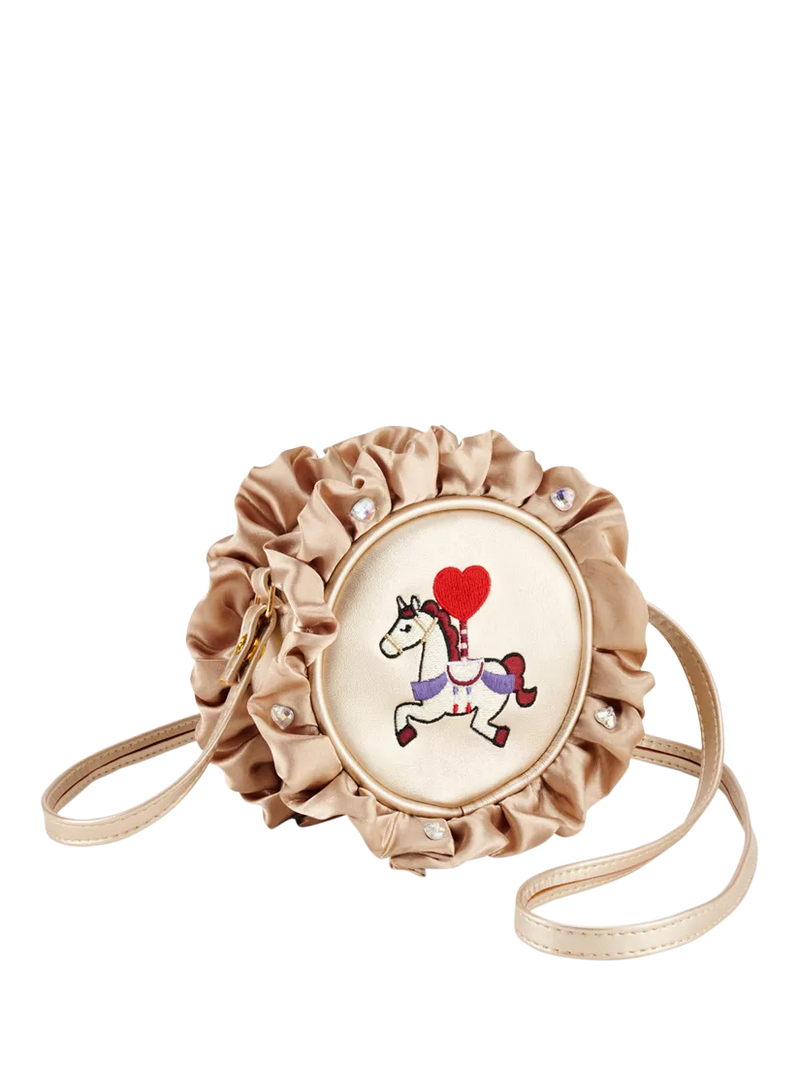 Stych kids gold unicorn frill bag - British product