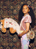 Stych kids gold unicorn frill bag - British product