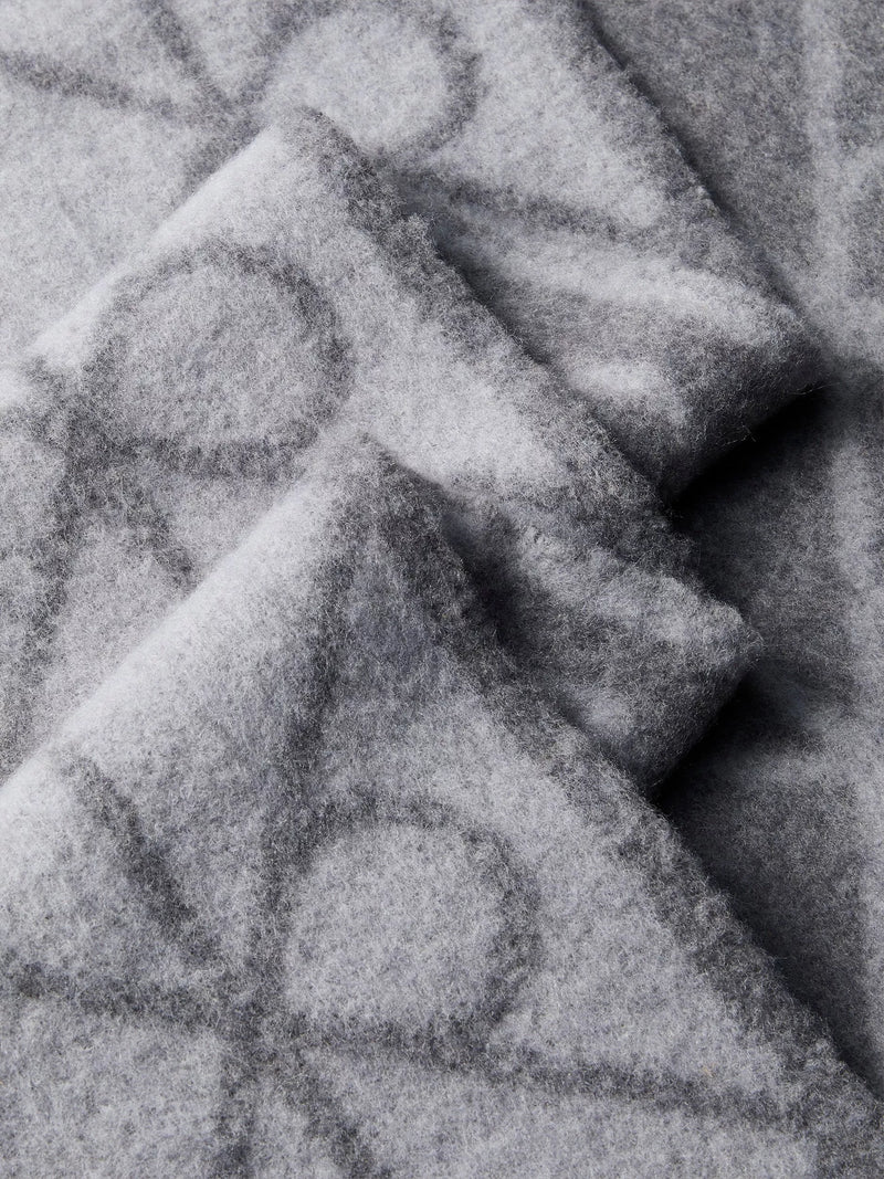 Calvin Klein wool blend logo scarf in charcoal (British brand)