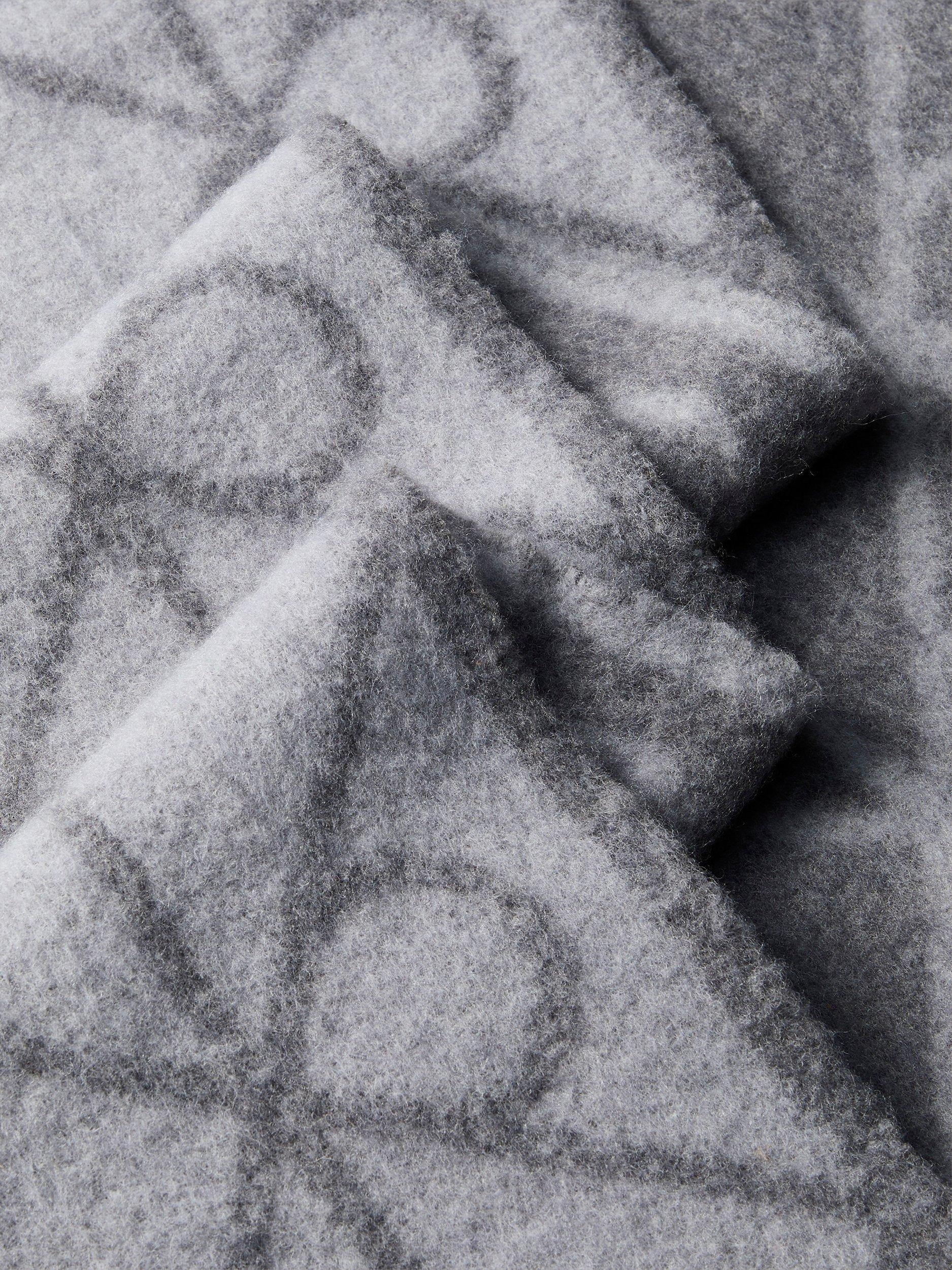 Calvin Klein wool blend logo scarf in charcoal (British brand)