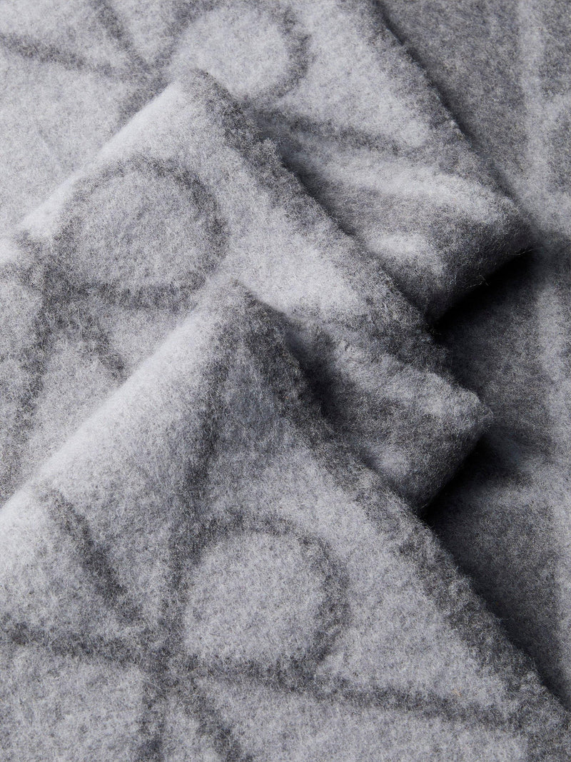Calvin Klein wool blend logo scarf in charcoal (British brand)