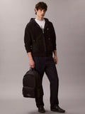 Calvin Klein monogram logo backpack in black, 30.5x43x13cm, UK version