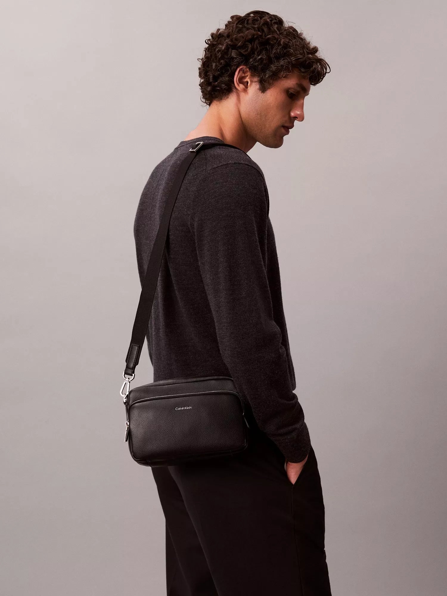 Calvin Klein black camera bag, imported from the UK