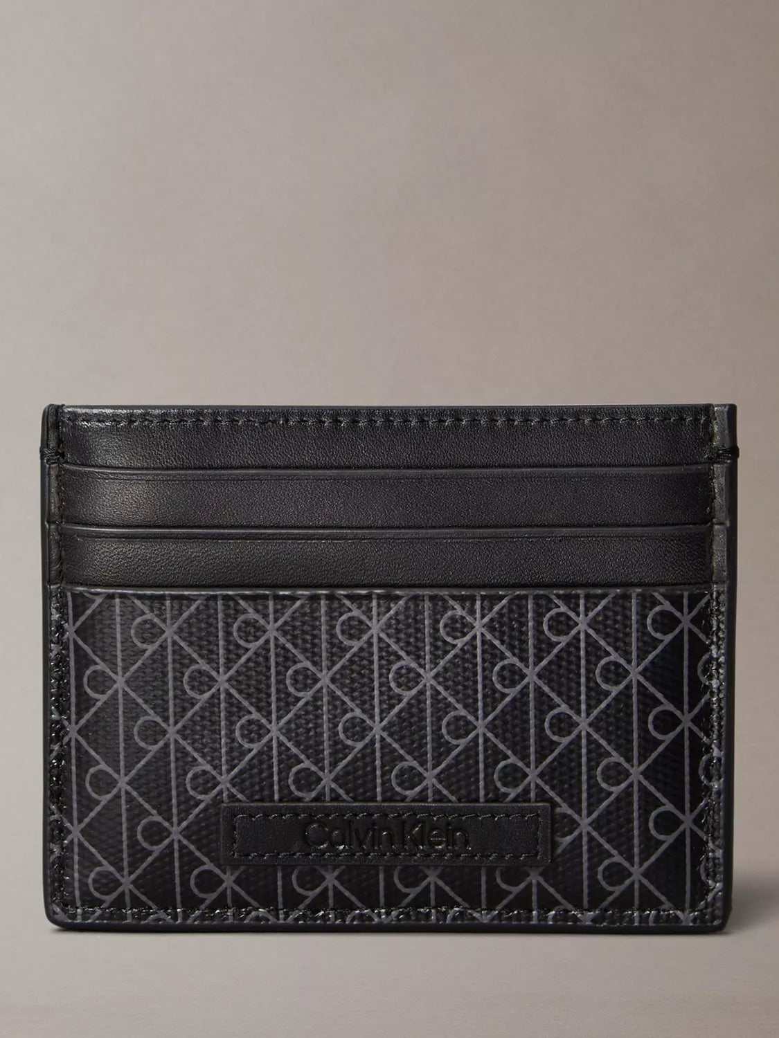 Calvin Klein monogram card holder black (British brand)