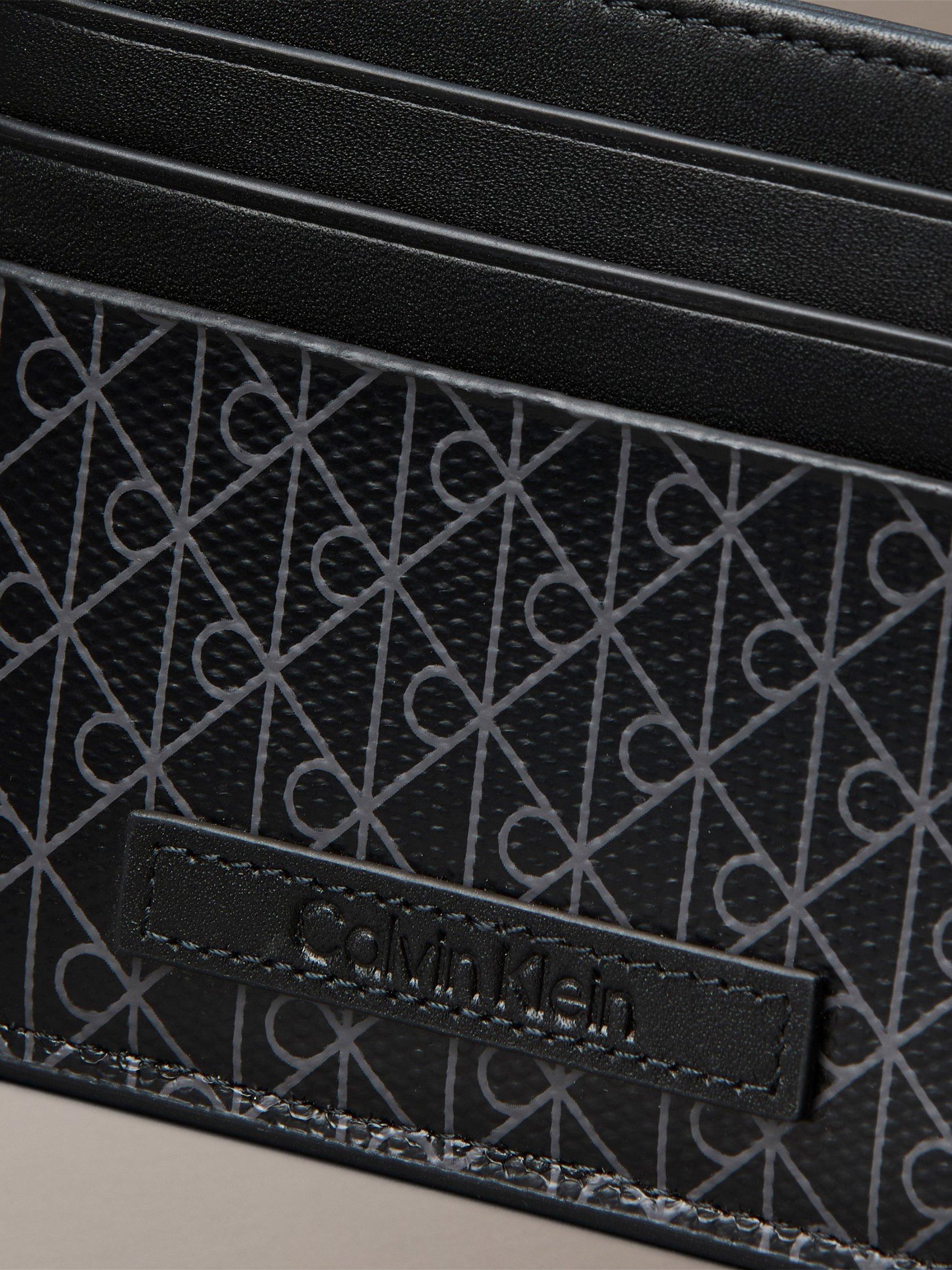 Calvin Klein monogram card holder black (British brand)