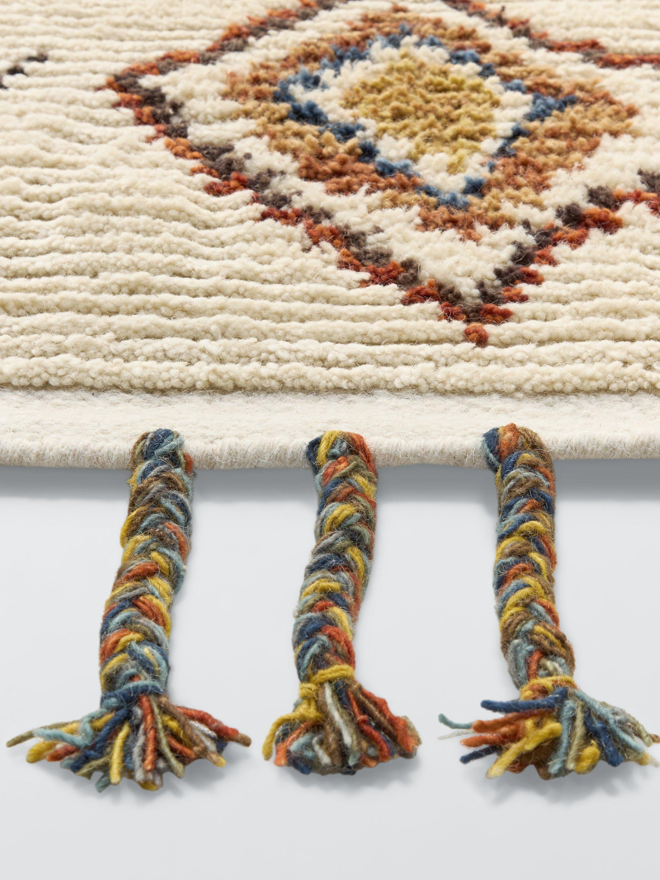 John Lewis Zahar Berber rug white multi 120x180cm, imported from the UK