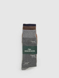 Rodd & Gunn cotton blend socks pack of 3 dog pattern (British brand)