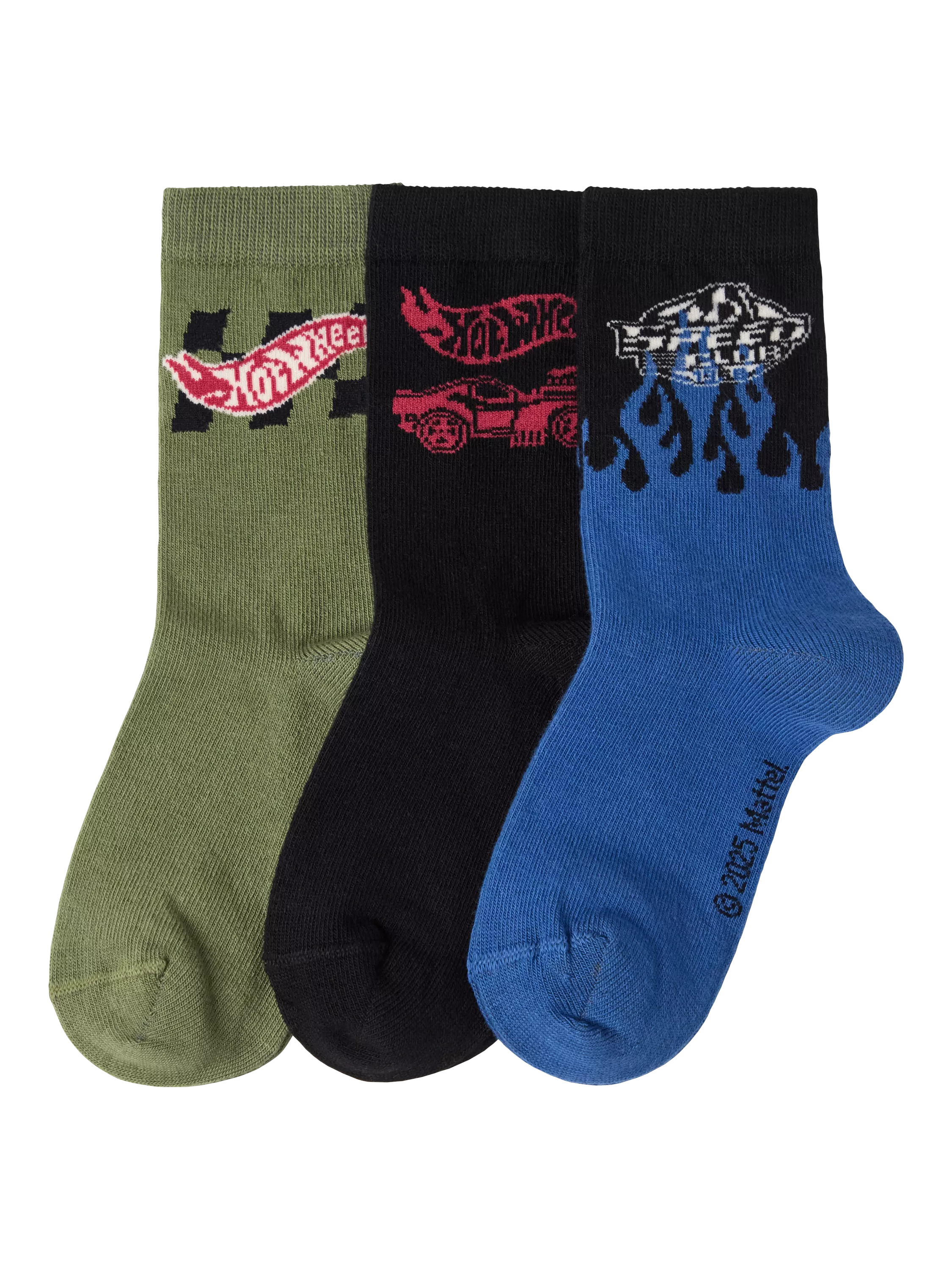 Lindex Hot Wheels socks pack of 3 black multi (British brand)