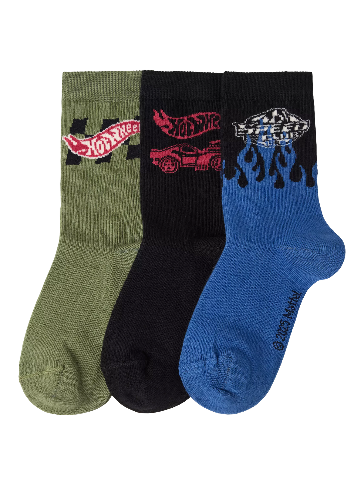 Lindex Hot Wheels socks pack of 3 black multi (British brand)