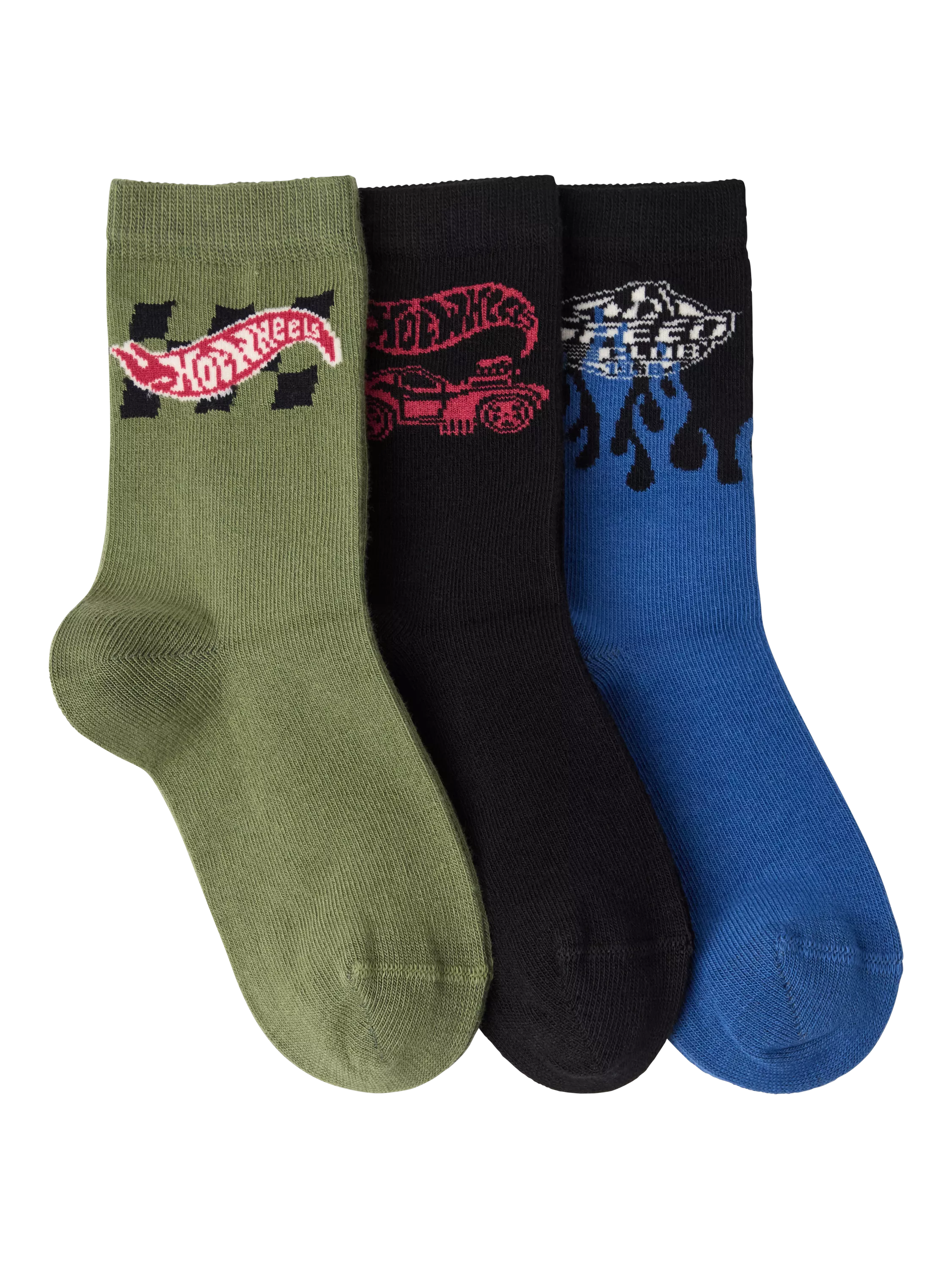 Lindex Hot Wheels socks pack of 3 black multi (British brand)