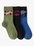 Lindex Hot Wheels socks pack of 3 black multi (British brand)