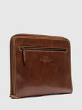 Rodd & Gunn cognac leather file with zip pocket - British product