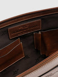 Rodd & Gunn cognac leather file with zip pocket - British product