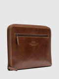 Rodd & Gunn Picton medium leather file in cognac - British product