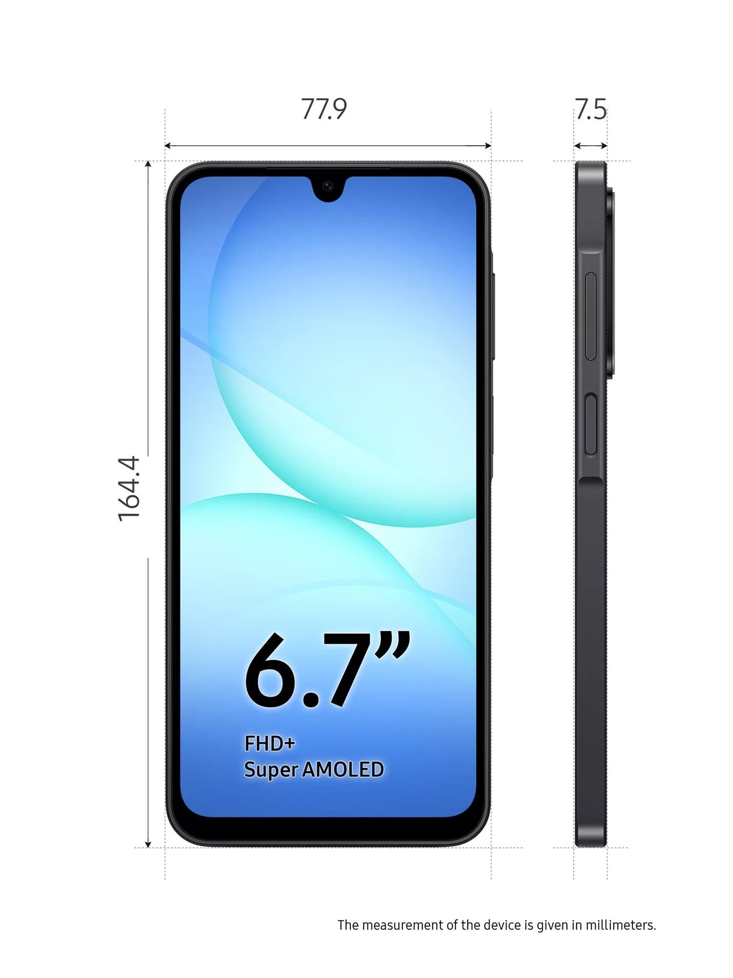 Samsung Galaxy A17 5G smartphone 128GB, imported from the UK