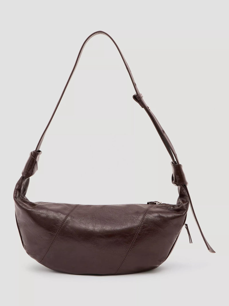 HUSH leather crescent boho bag with adjustable strap (British brand)