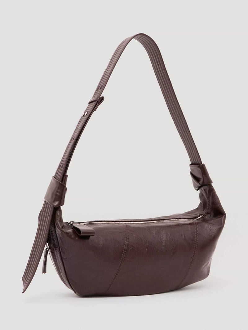 HUSH leather crescent boho bag with adjustable strap (British brand)