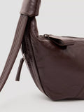 HUSH leather crescent boho bag with adjustable strap (British brand)
