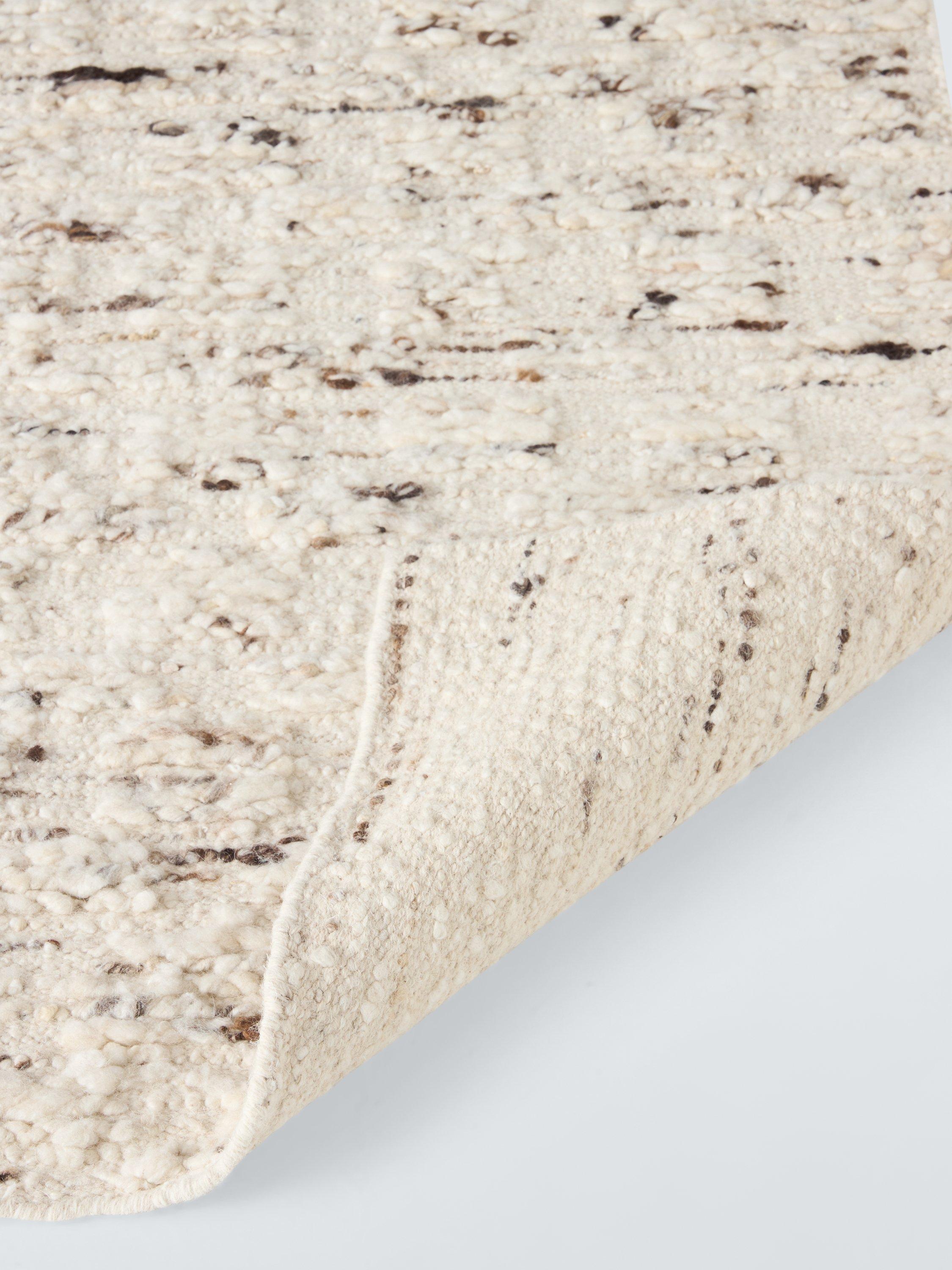 John Lewis Brook Chunky Hand Woven Wool Rich Rug 180x120cm, imported from the UK