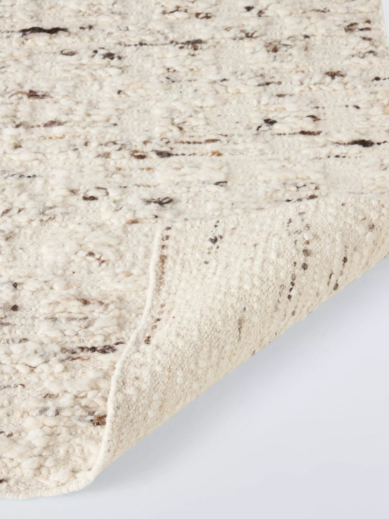 John Lewis Brook Chunky Hand Woven Wool Rich Rug 180x120cm, imported from the UK