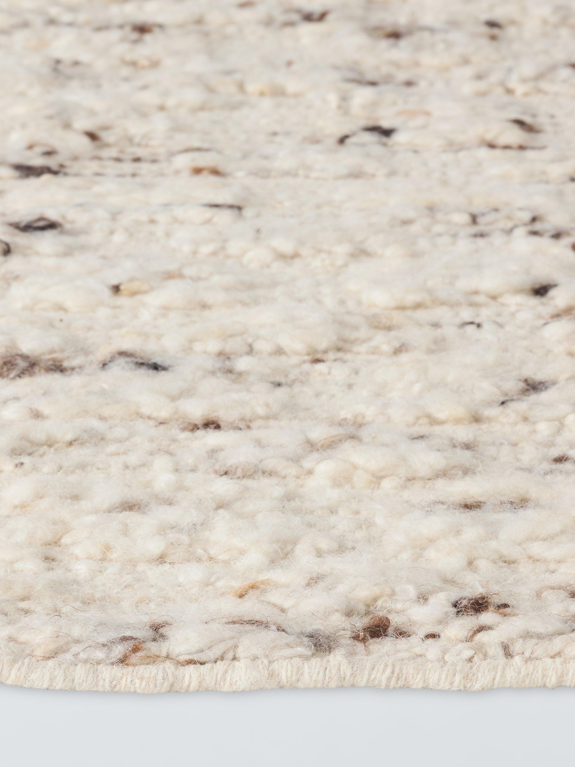 John Lewis Brook Chunky Hand Woven Wool Rich Rug 180x120cm, imported from the UK