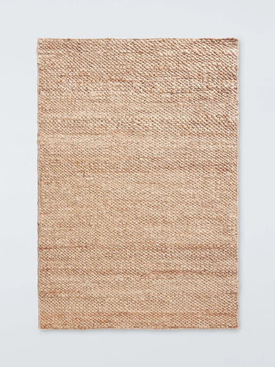 John Lewis John Lewis Chunky Hand Woven Pure Jute Rug, Natural- Buy online at McGrocer