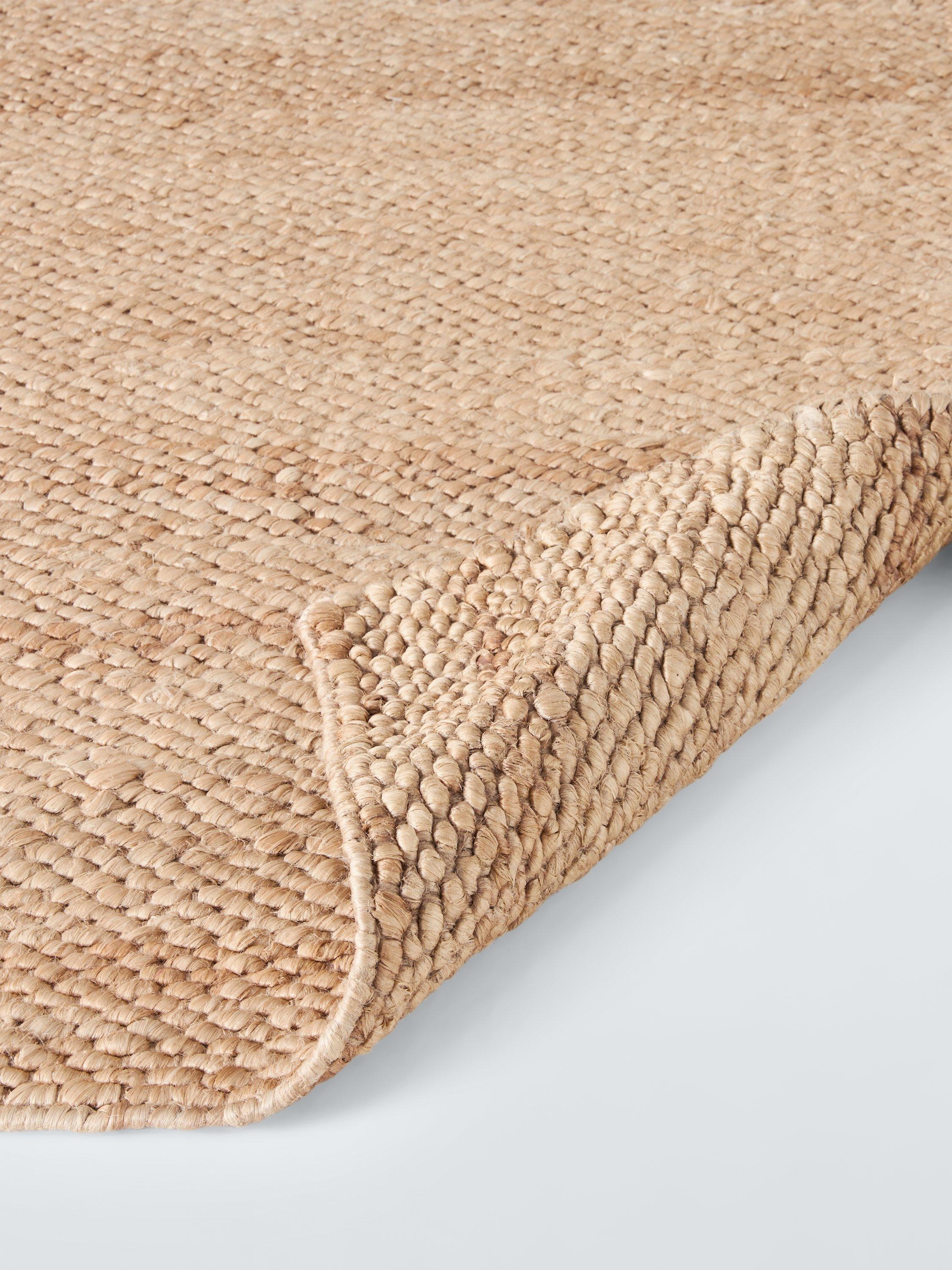 John Lewis chunky hand woven jute rug 180x120cm, imported from the UK