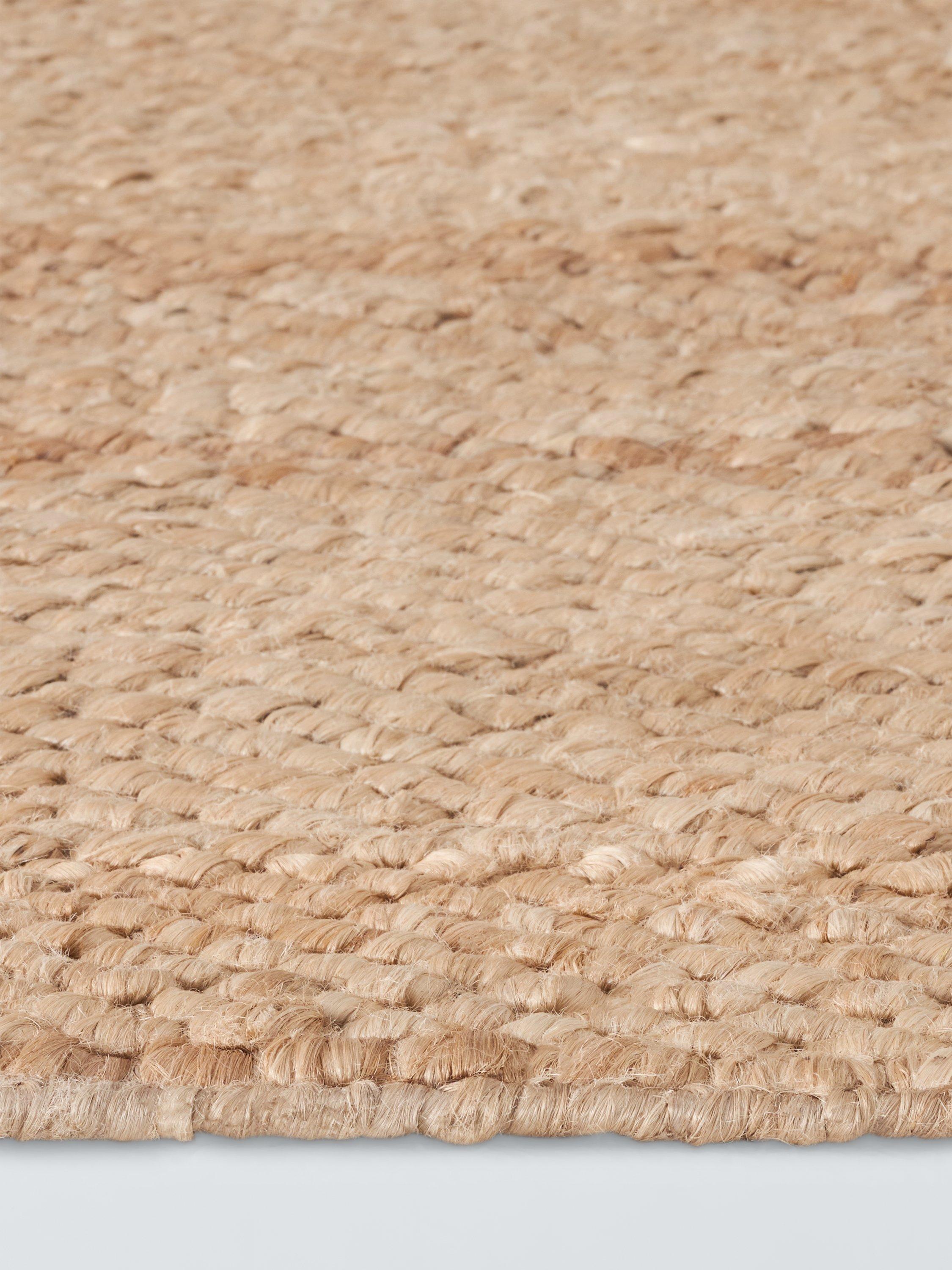 John Lewis chunky hand woven jute rug 180x120cm, imported from the UK