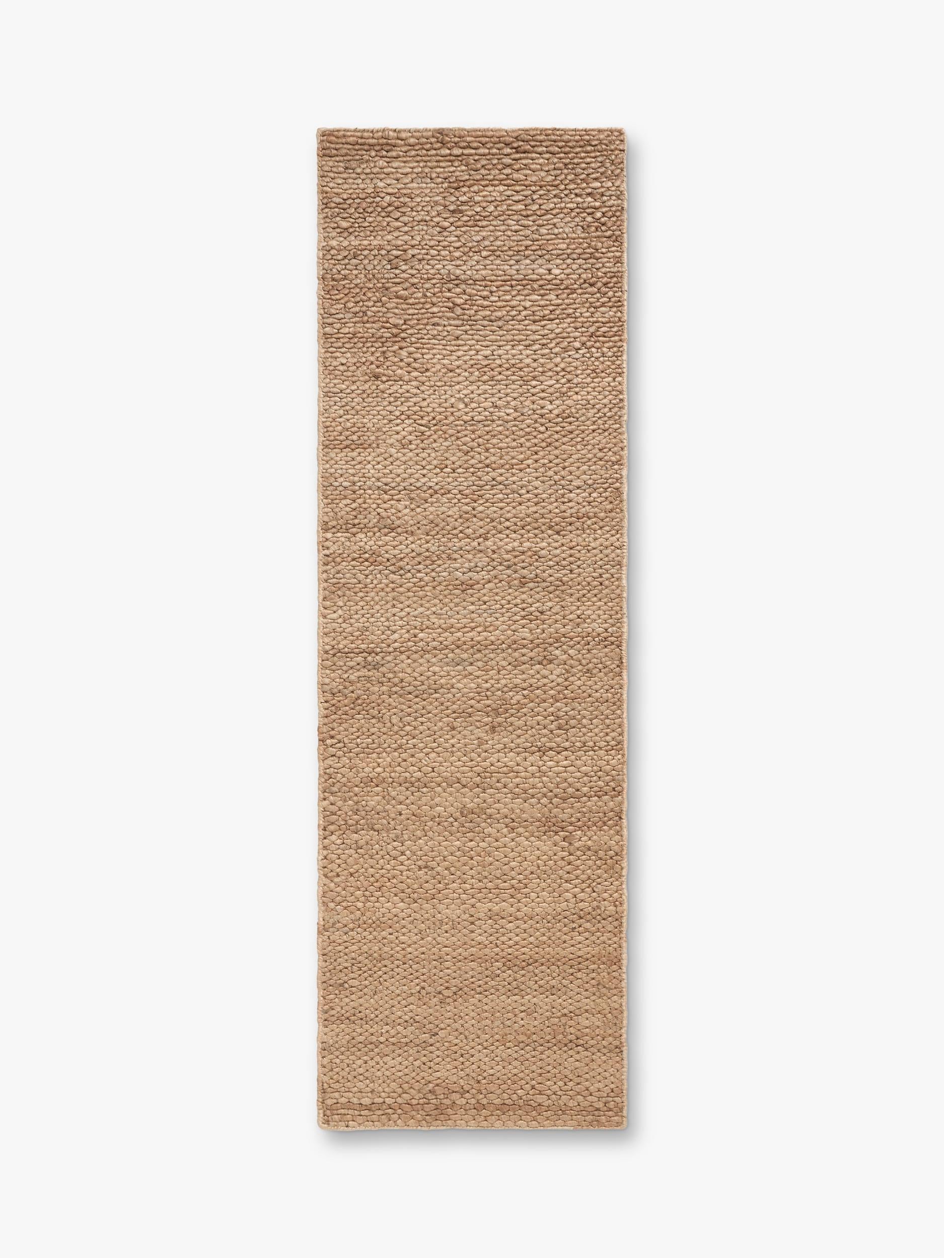 John Lewis chunky hand woven jute rug 180x120cm, imported from the UK