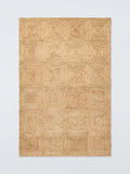 John Lewis jute hand-woven rug diamond texture 180x120cm, imported from the UK