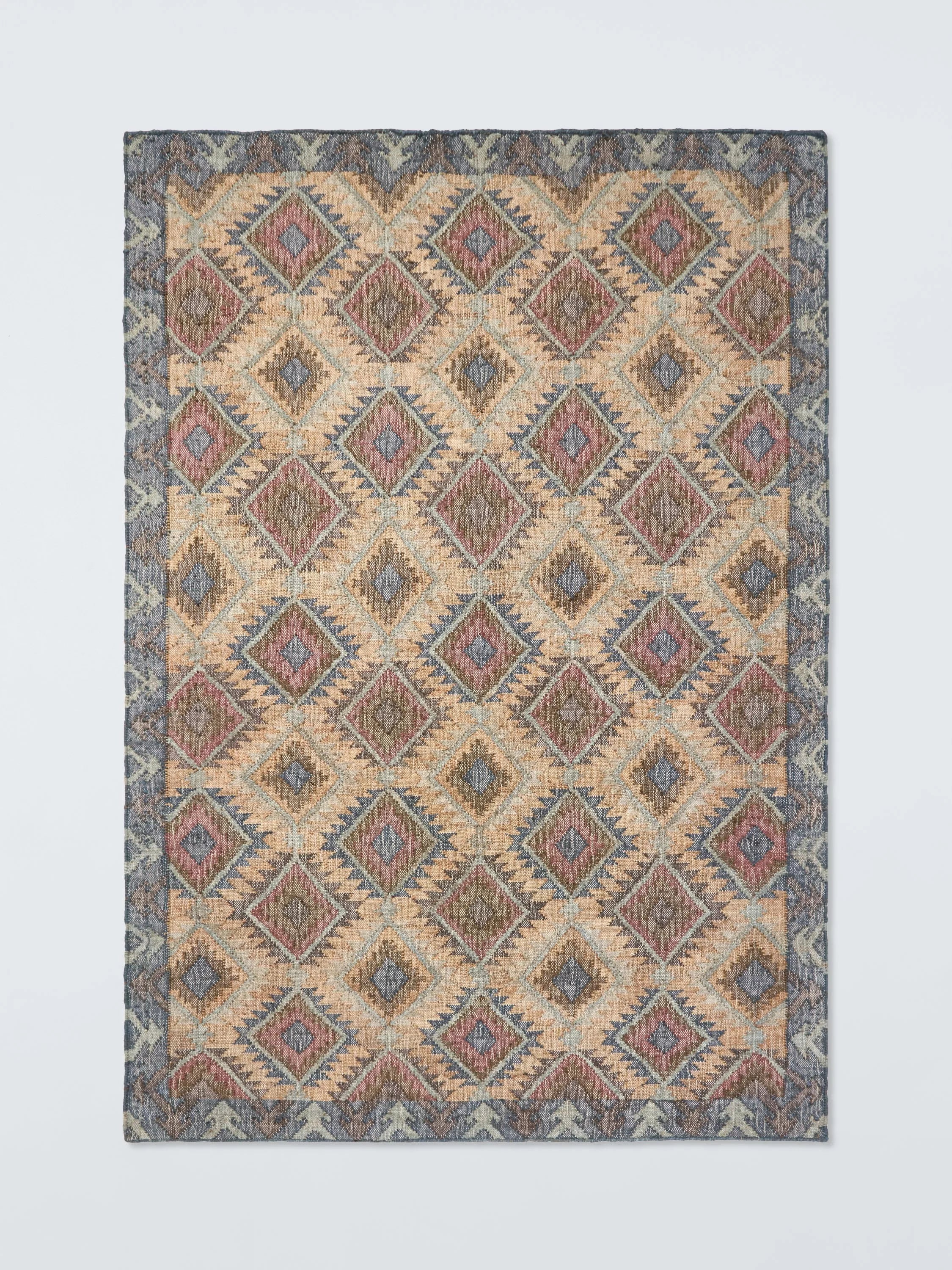 John Lewis Narin Kelim jute rug multi 180x120cm (British brand)