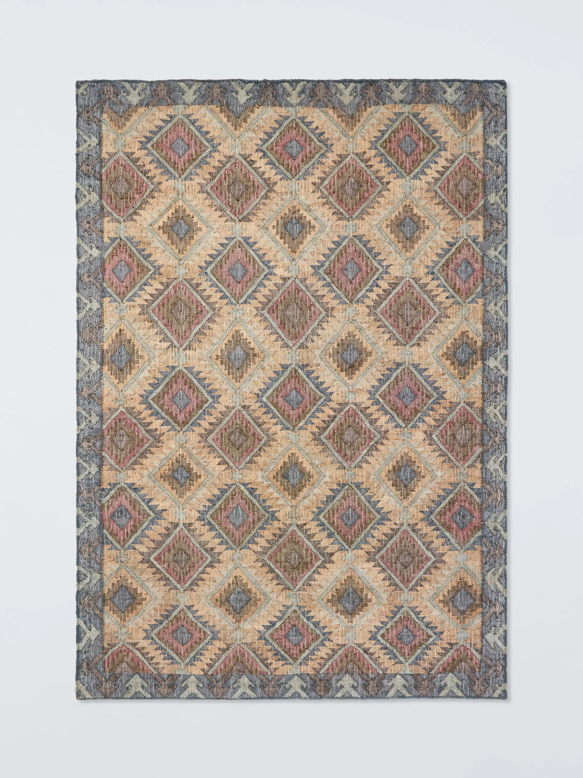 John Lewis Narin Kelim jute rug multi 180x120cm (British brand)