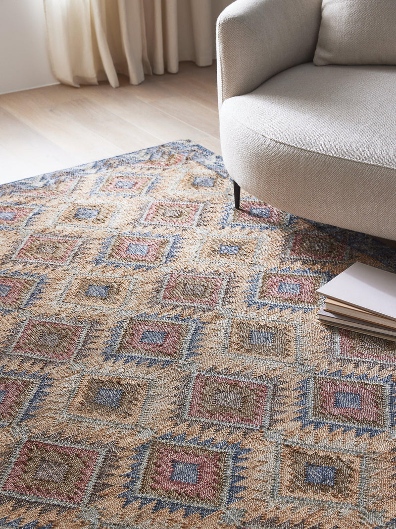 John Lewis Narin Kelim jute rug multi 180x120cm (British brand)