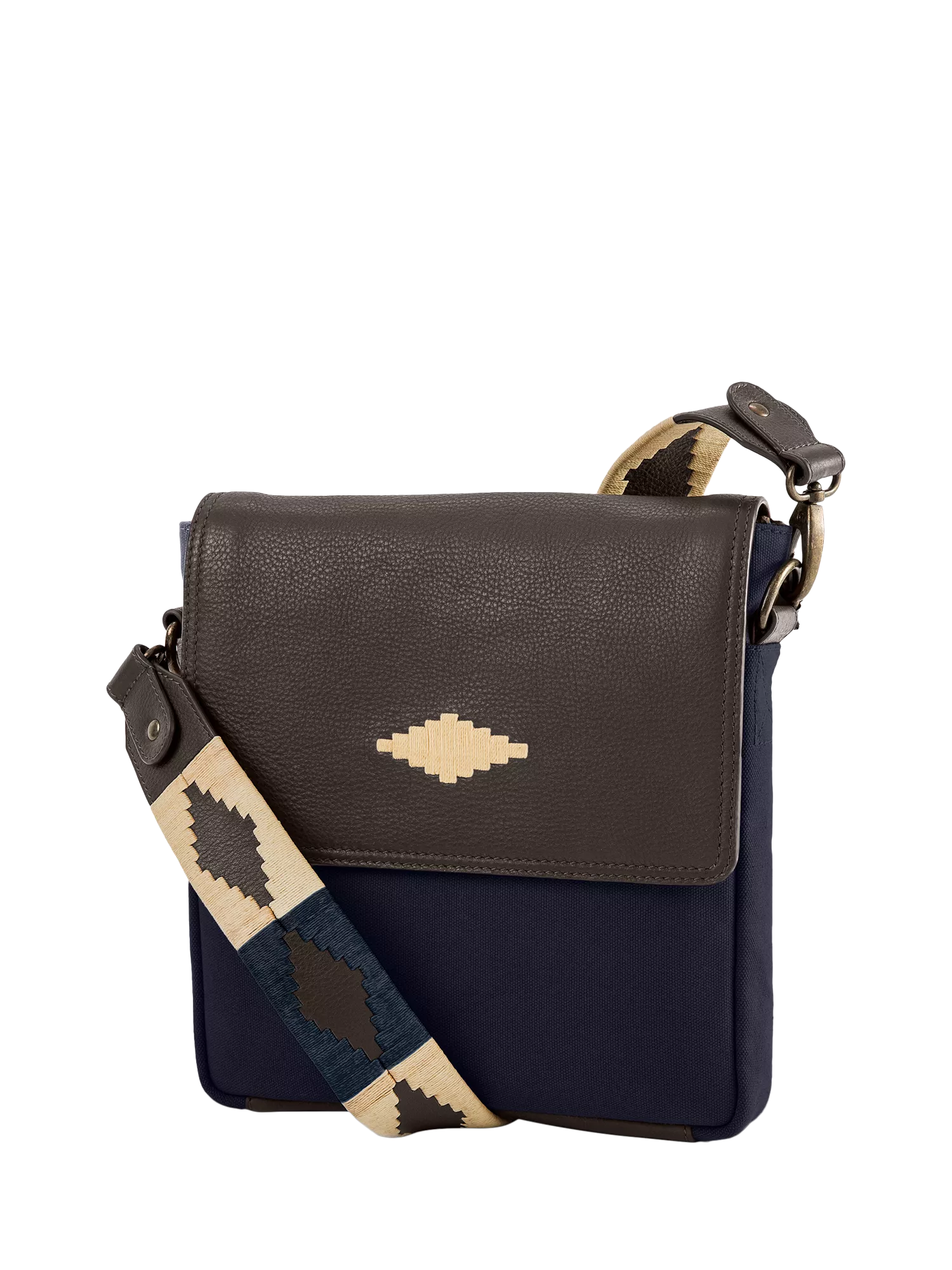 Pampeano Bandolera cross body bag canvas leather, UK version