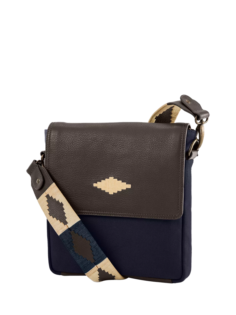 Pampeano Bandolera cross body bag canvas leather, UK version