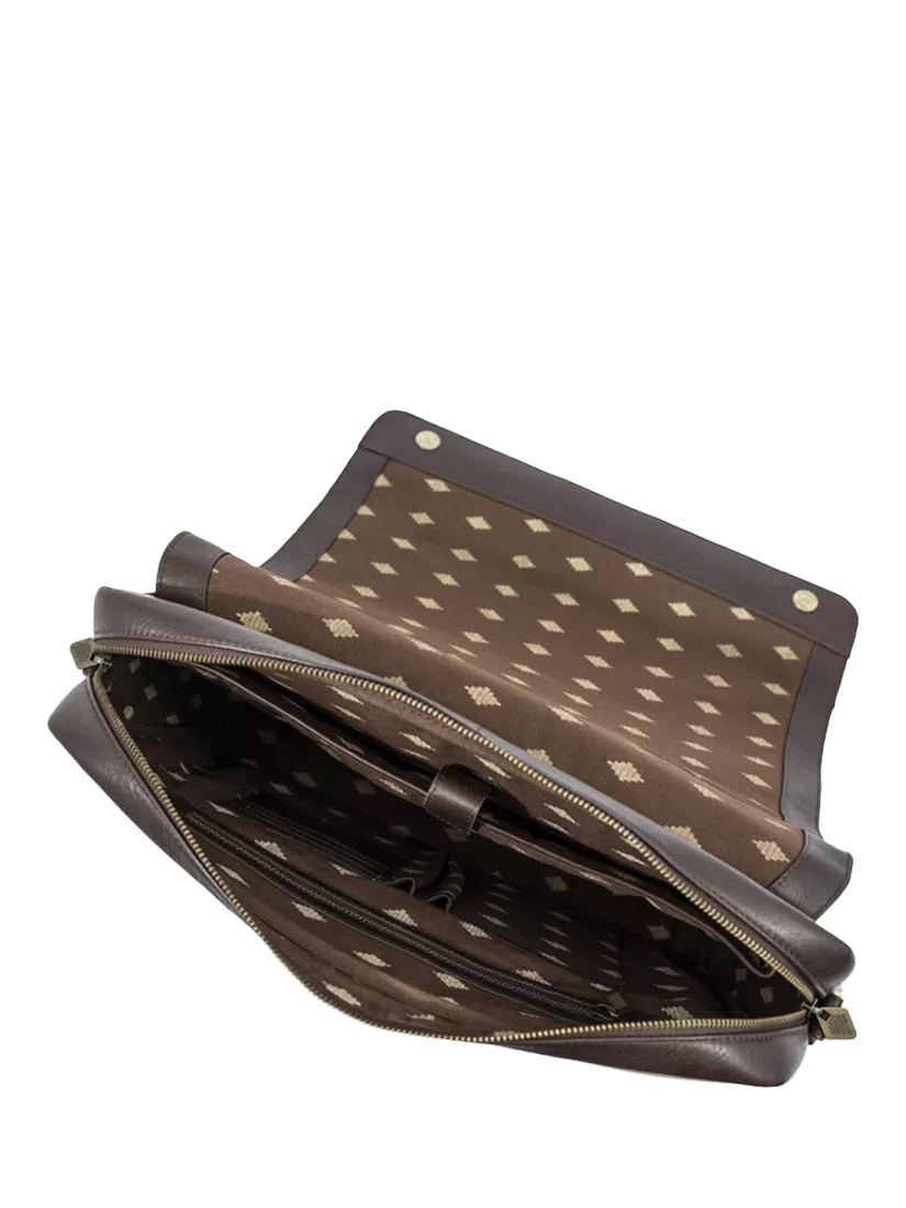 Pampeano Entregar leather messenger bag 33x42cm (British brand)