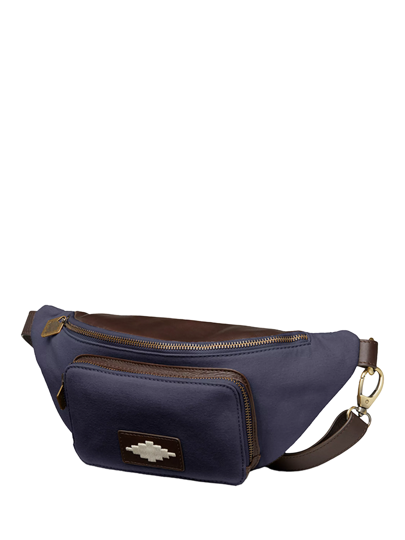 Pampeano Rinonera cross body bag canvas leather, imported from the UK