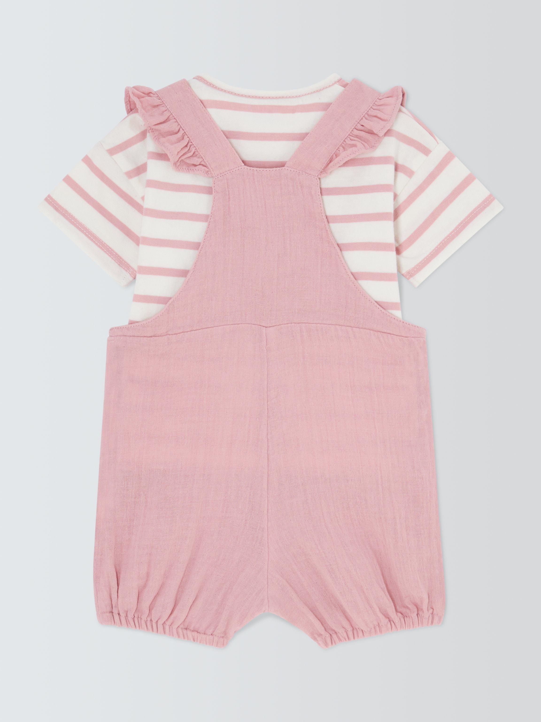 John Lewis baby muslin set pink (British brand)