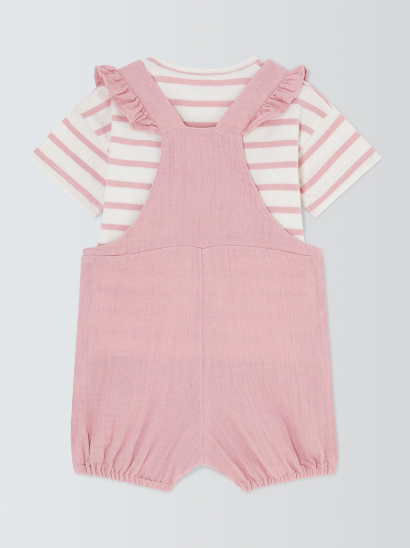 John Lewis baby muslin set pink (British brand)