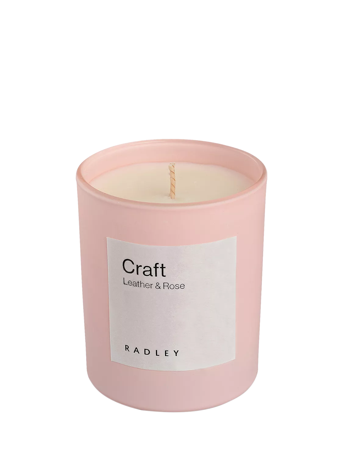 Radley Leather and Rose scented candle in glass jar, UK version