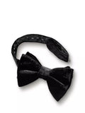 Charles Tyrwhitt black velvet bow tie, imported from the UK