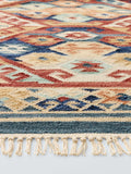 John Lewis Amina Kelim abstract rug in Multi, 180x120cm, imported from the UK
