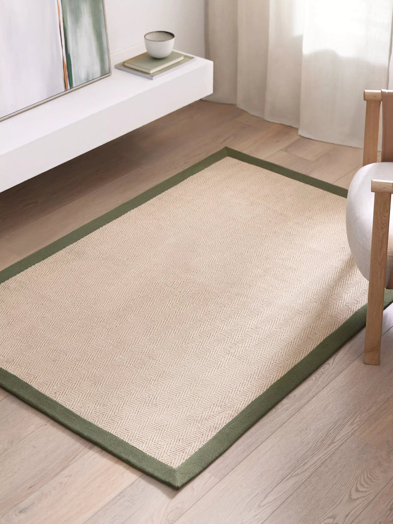 John Lewis herringbone pure jute rug 180x120cm, UK version