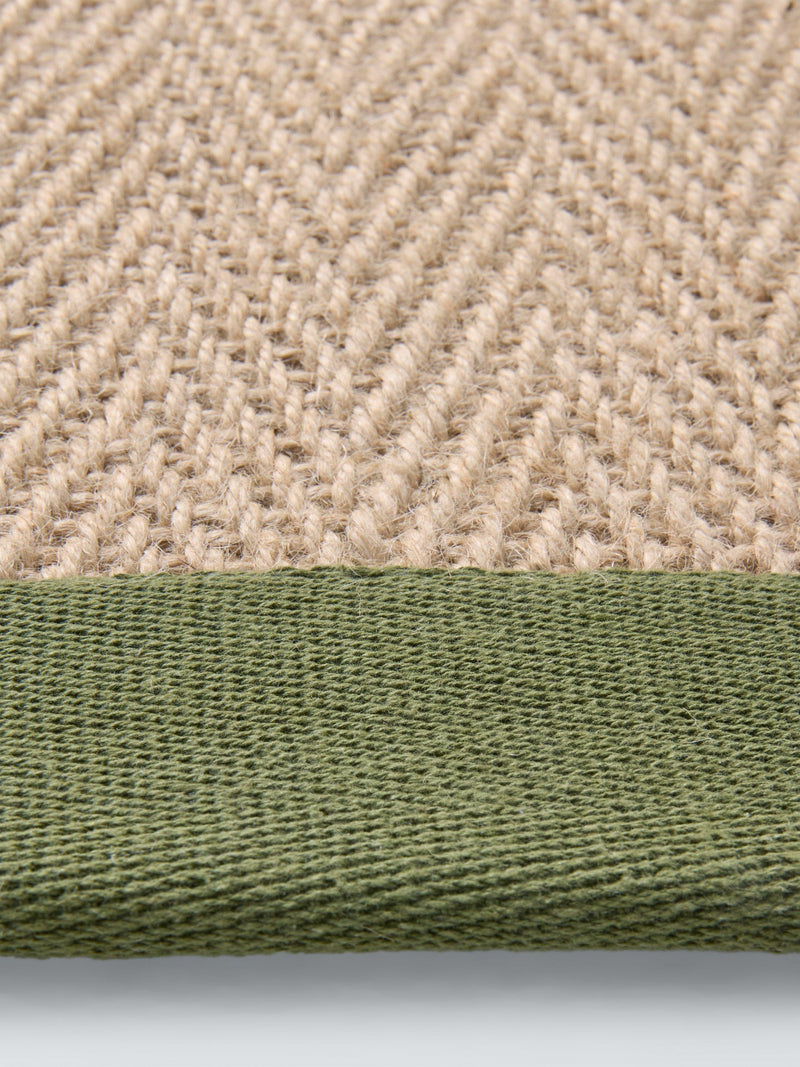 John Lewis herringbone pure jute rug 180x120cm, UK version