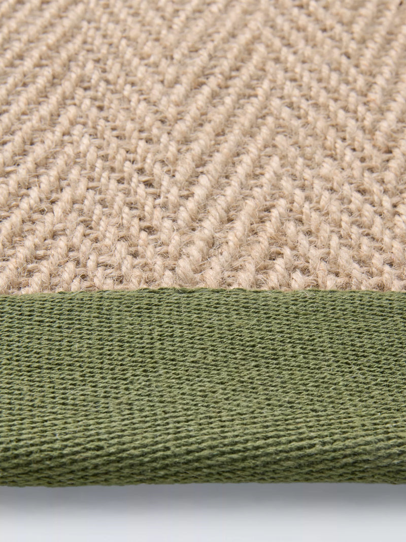 John Lewis herringbone pure jute rug 180x120cm, UK version