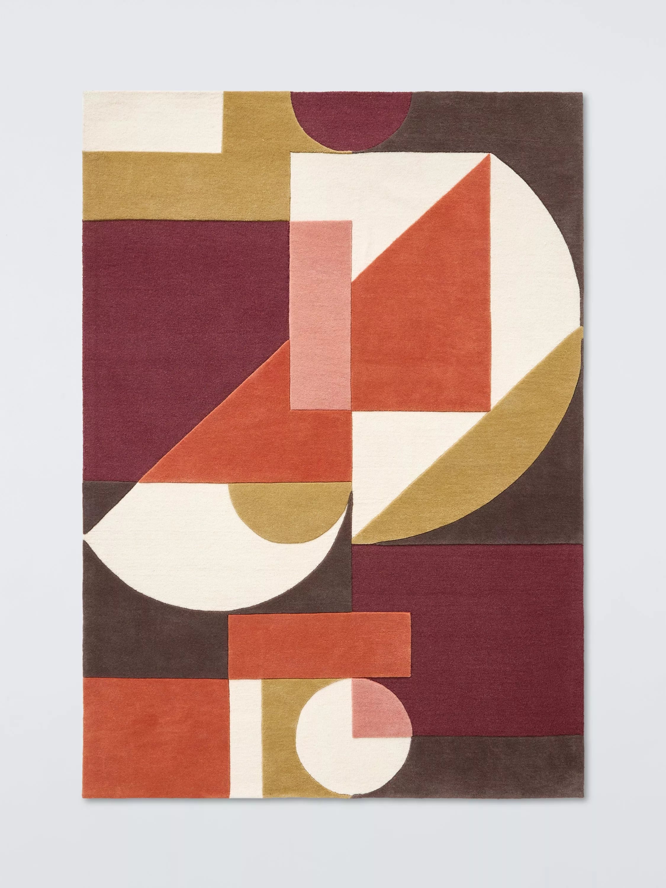 John Lewis Soren Hand Tufted Pure Wool Rug, Orange, L180 x W120cm