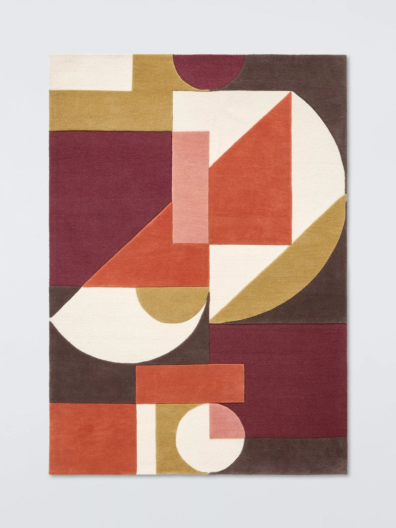 John Lewis Soren Hand Tufted Pure Wool Rug, Orange, L180 x W120cm