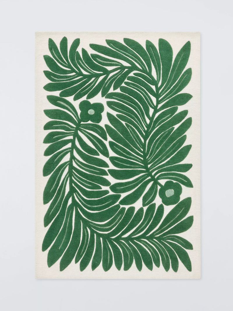 John Lewis Zinnia Floral hand tufted wool rug 120x180cm, imported from the UK