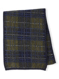 Celtic & Co. heritage check scarf in moss/multi, imported from the UK